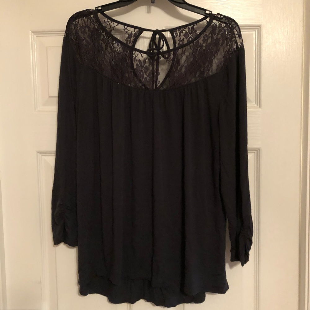 XL charcoal grey top